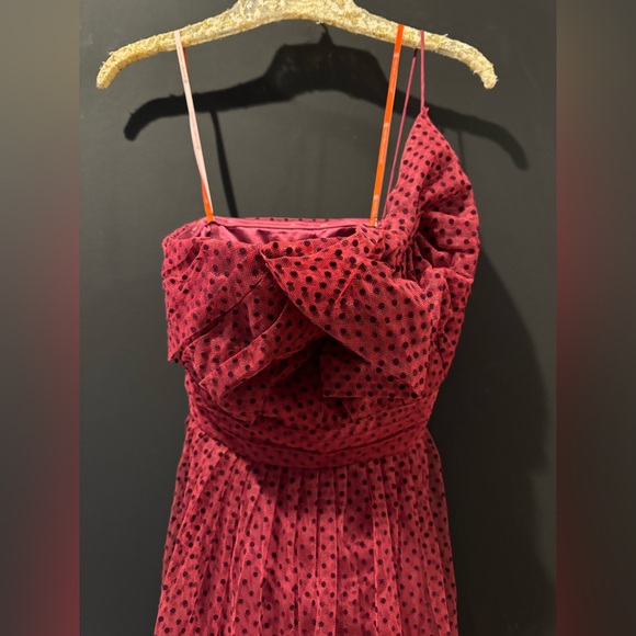 Vintage Monique Lhullier One- Shoulder Bow Tulle Gown - Picture 8 of 12